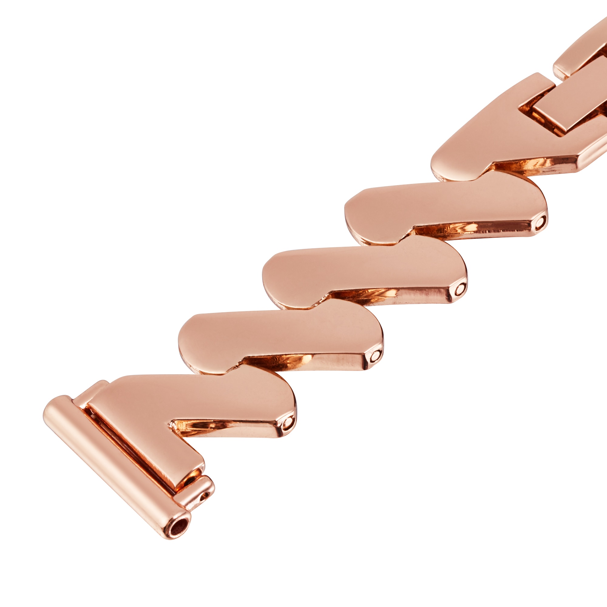 BølgetMetalarmbånd Withings ScanWatch Light rose guld