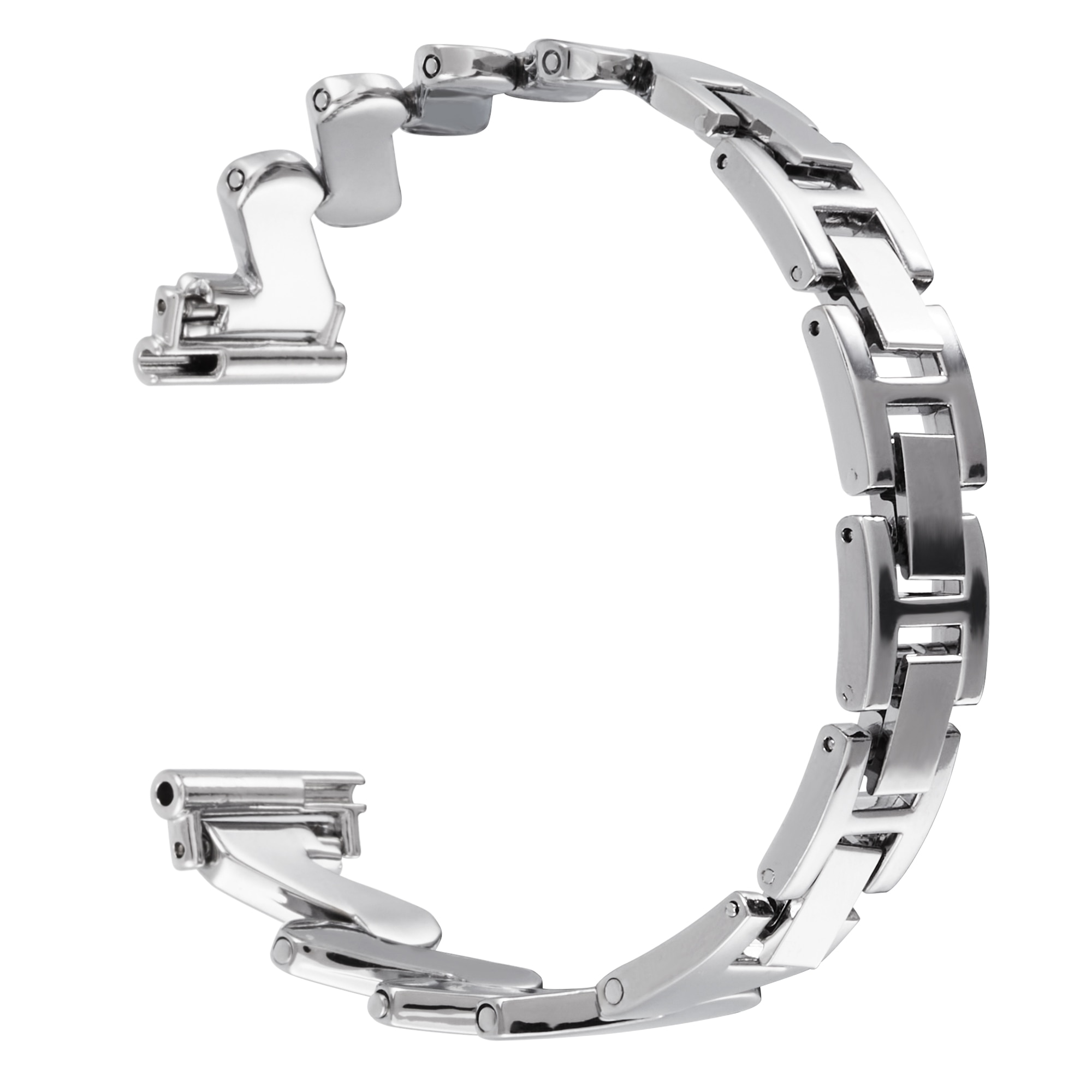 BølgetMetalarmbånd Universal 20mm sølv