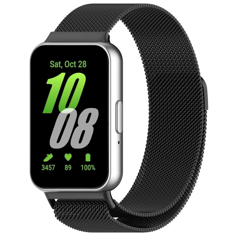 Armbånd Milanese Samsung Galaxy Fit 3 Sort