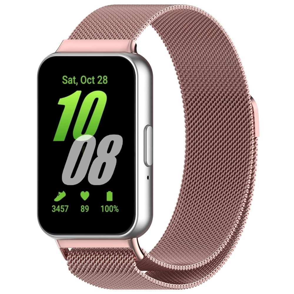 Armbånd Milanese Samsung Galaxy Fit 3 Lyserød guld