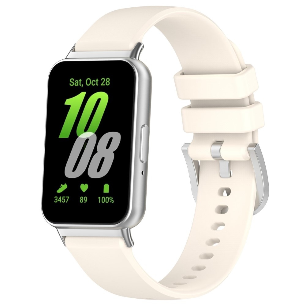 Rem af silikone til Samsung Galaxy Fit 3 Beige