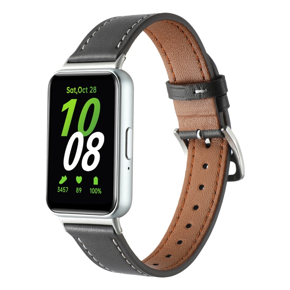 Læderrem Samsung Galaxy Fit 3 sort