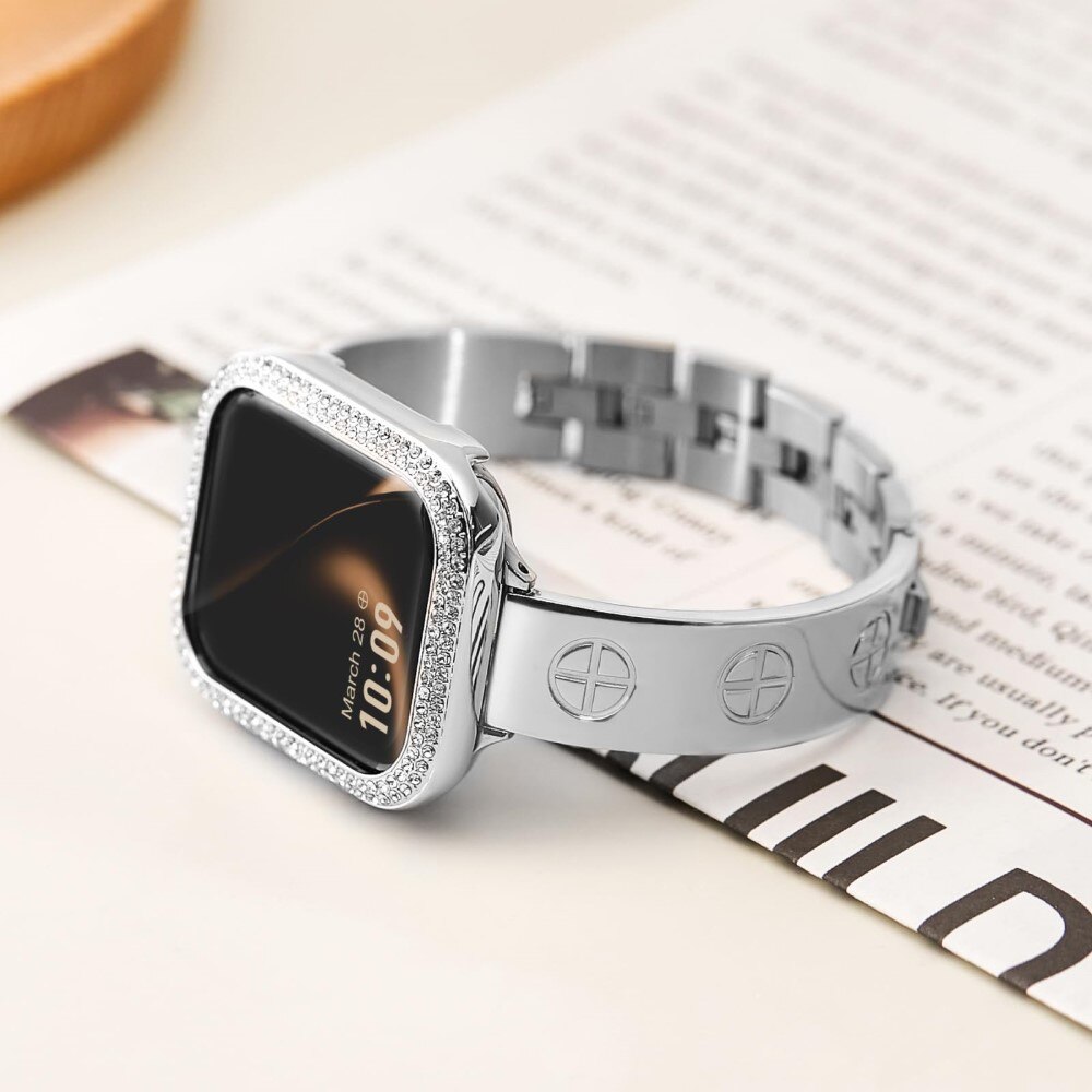 Bangle Cross Bracelet Apple Watch 41mm Series 9 guld