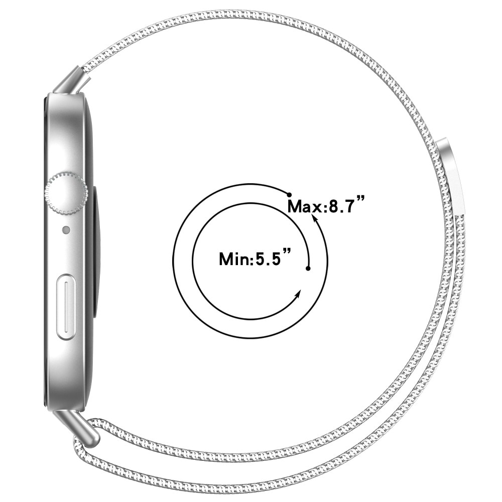 Armbånd Milanese Huawei Watch Fit 4 Pro Sort