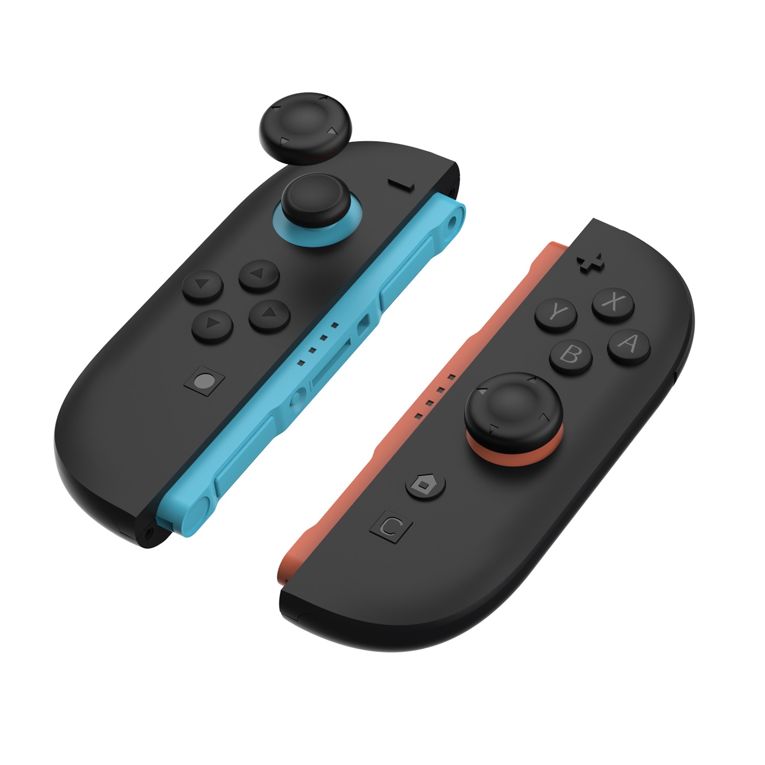Joystick knapbeskyttere silikone Nintendo Switch 2 (6-pack) sort