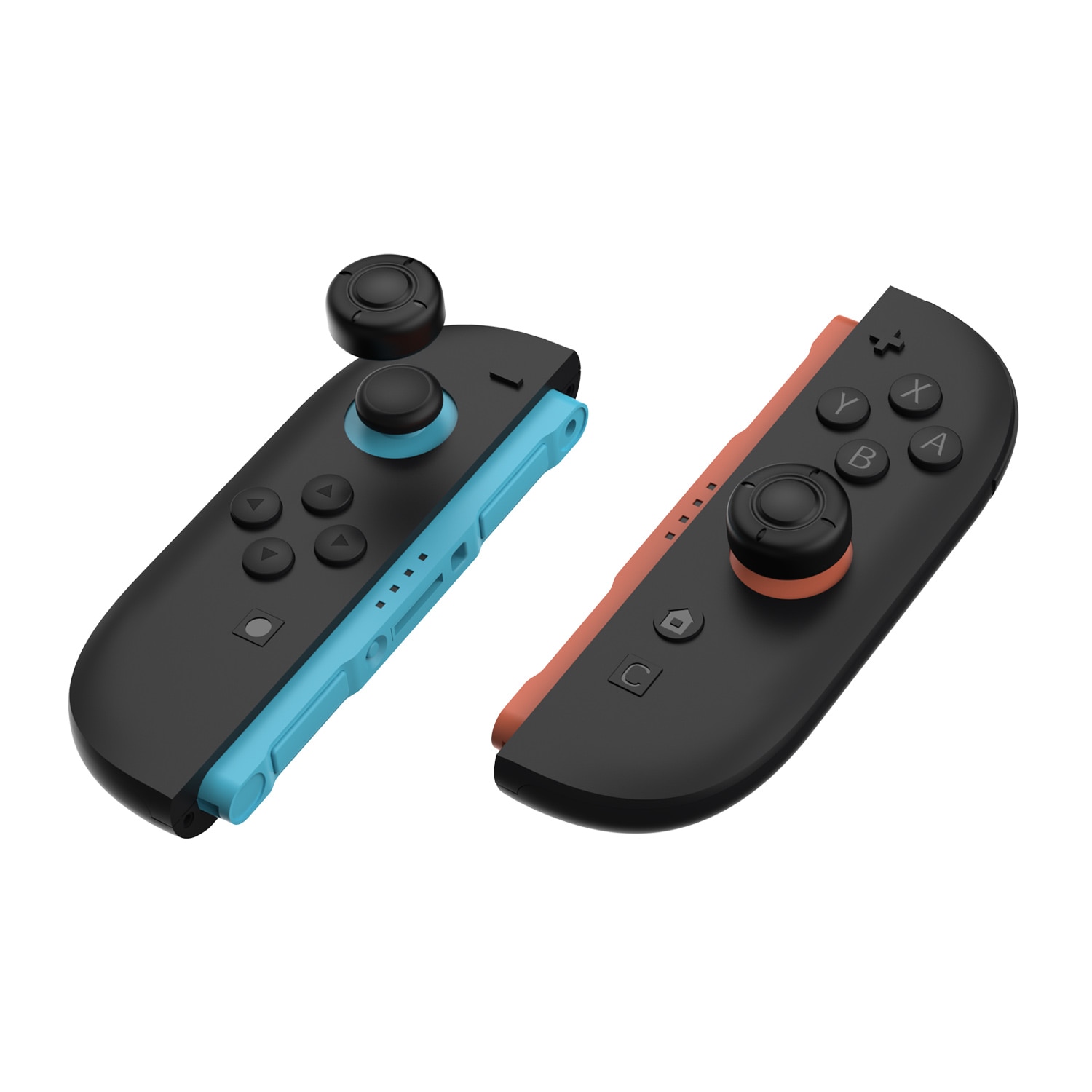 Joystick knapbeskyttere silikone Nintendo Switch 2 (6-pack) sort