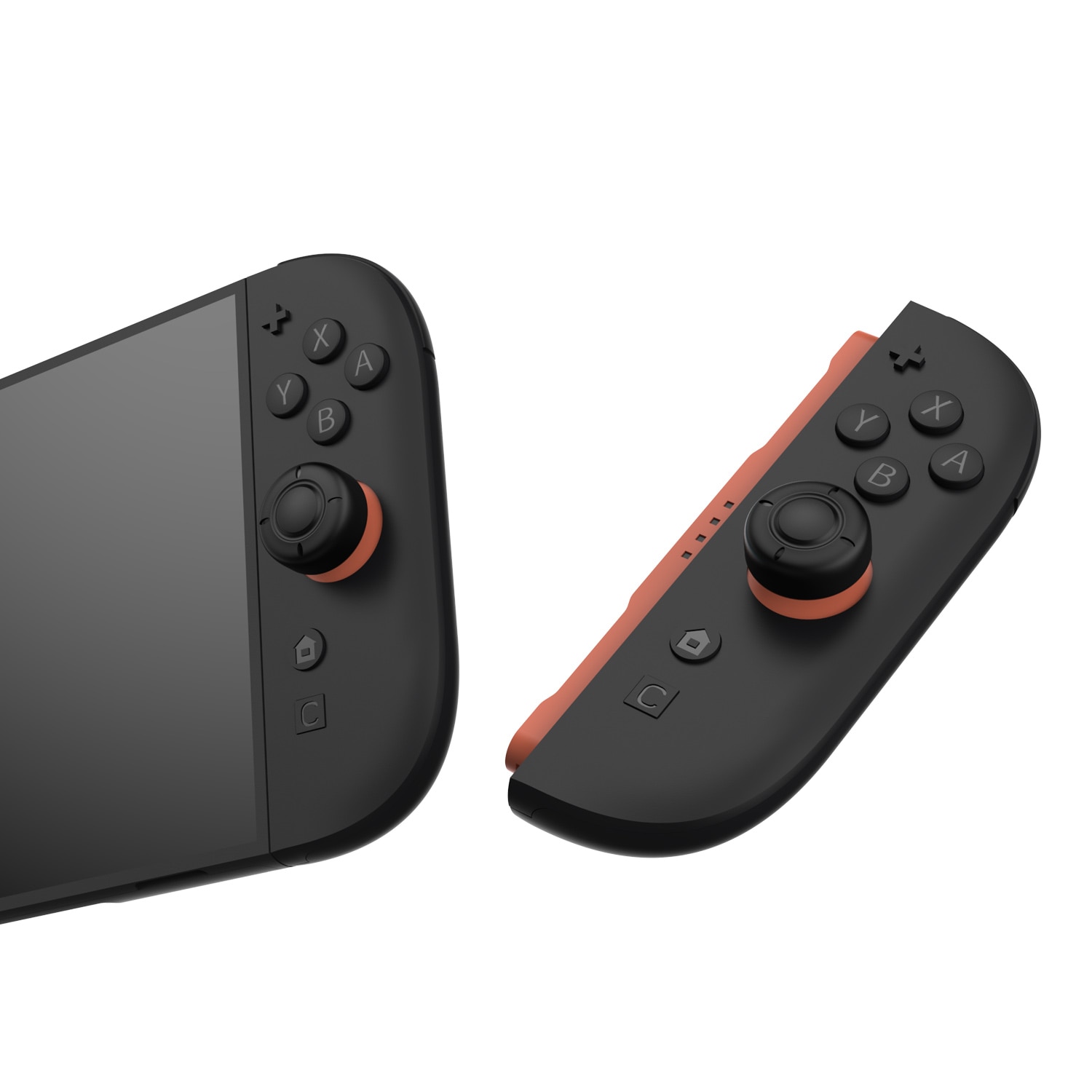 Joystick knapbeskyttere silikone Nintendo Switch 2 (6-pack) sort
