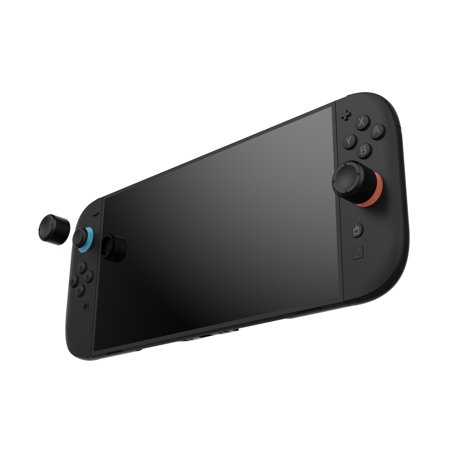 Joystick knapbeskyttere silikone Nintendo Switch 2 (6-pack) sort