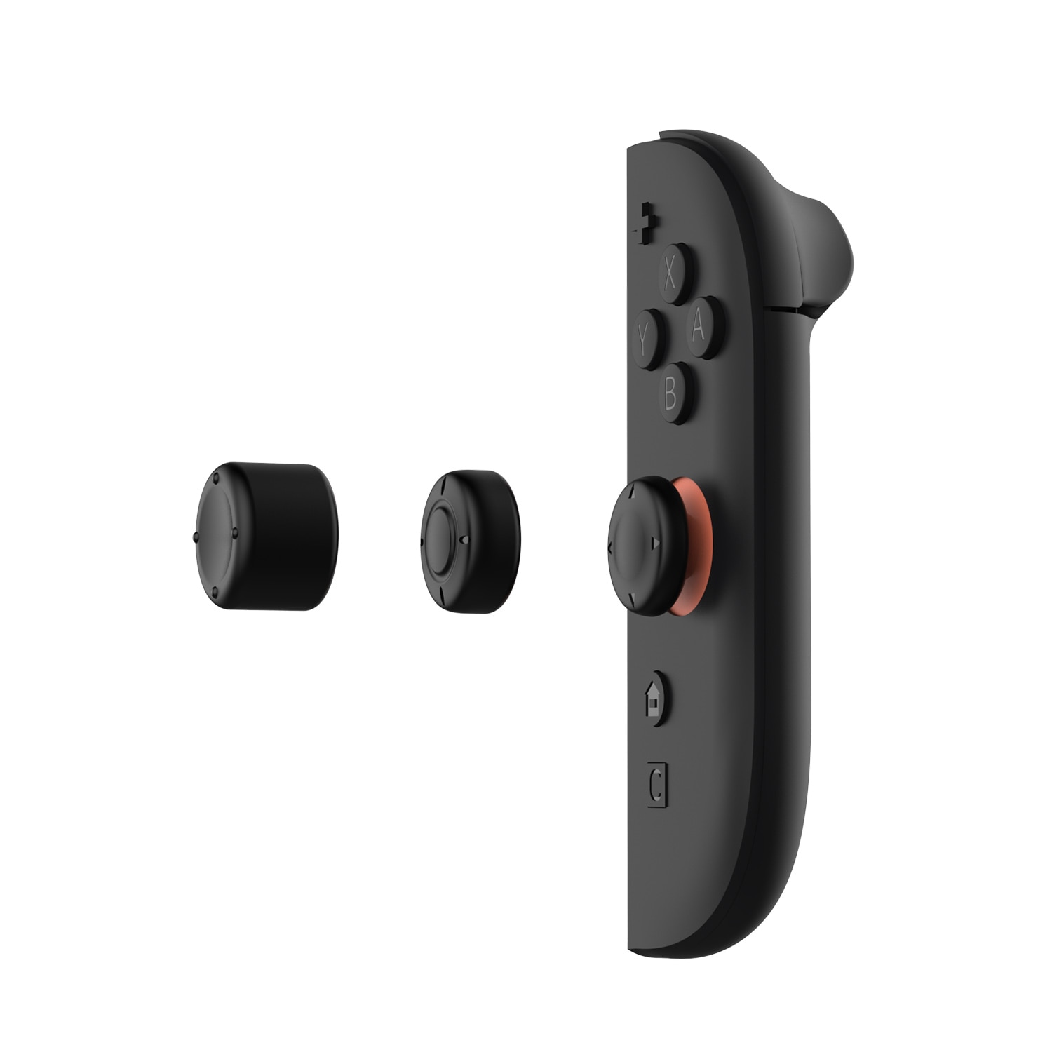 Joystick knapbeskyttere silikone Nintendo Switch 2 (6-pack) sort