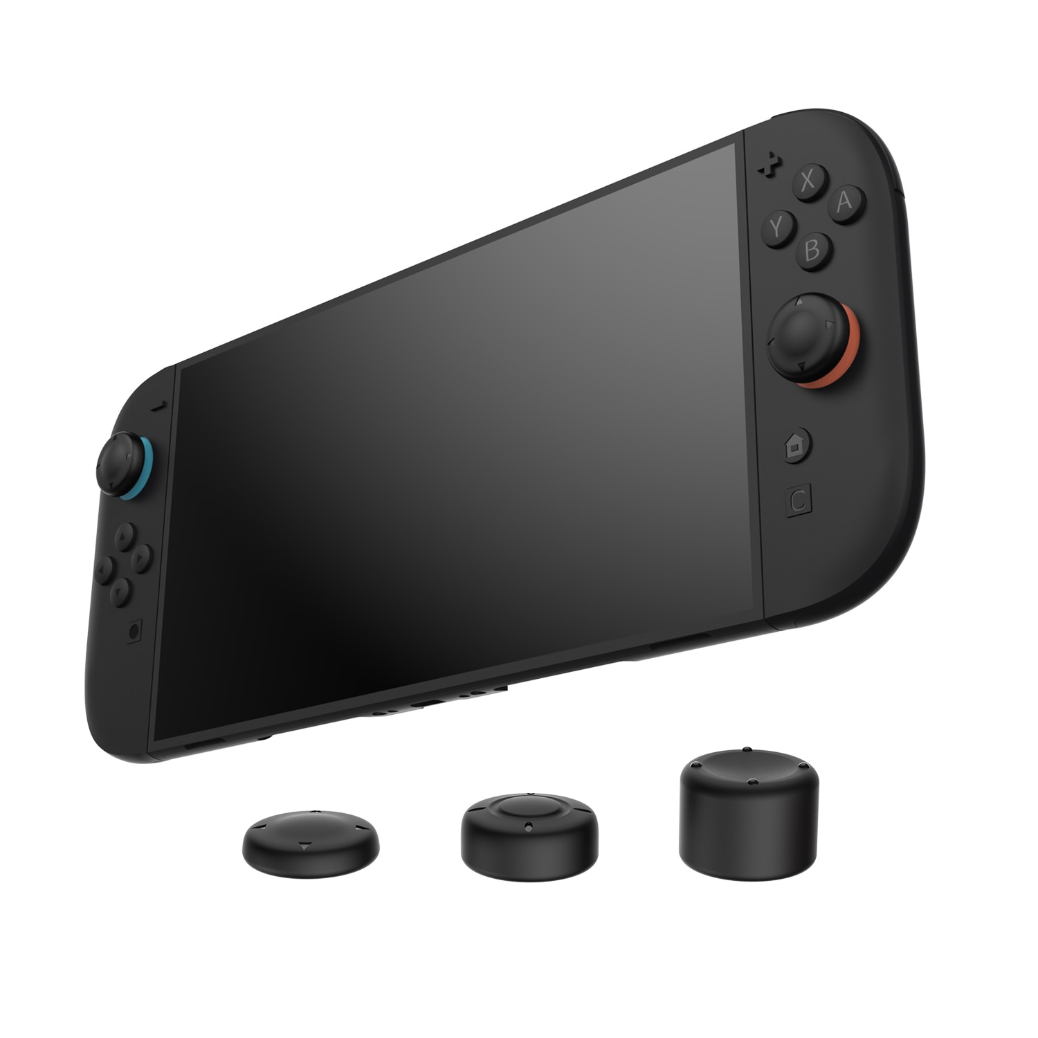 Joystick knapbeskyttere silikone Nintendo Switch 2 (6-pack) sort