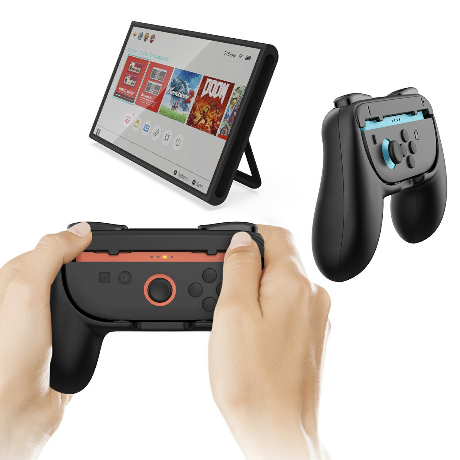 Joy-Con Greb Håndkontroller til Nintendo Switch 2 sort