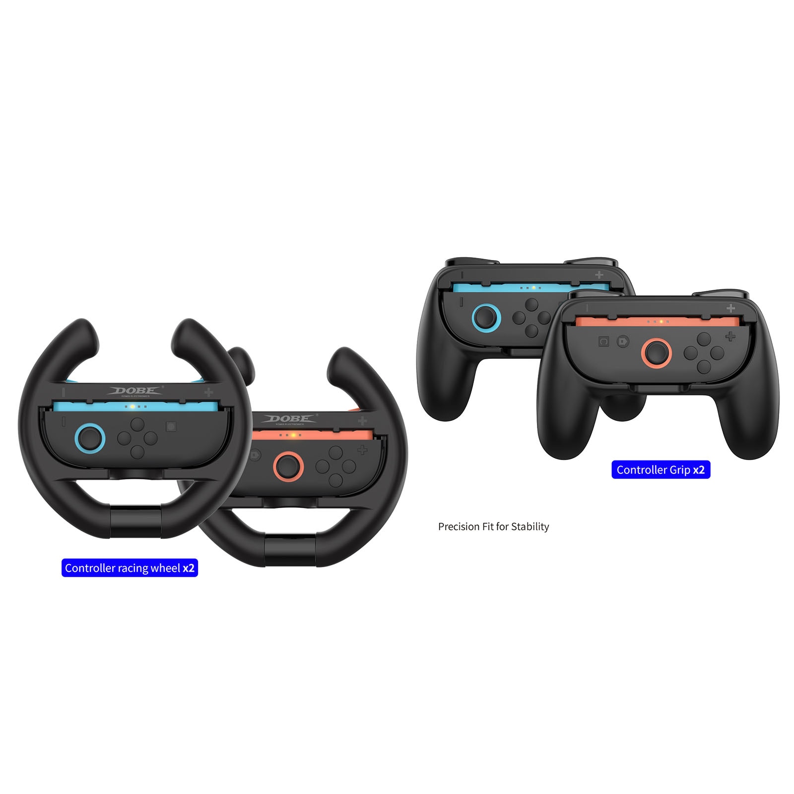 Rat og Håndkontroller til Joy-Con Nintendo Switch 2 Sort