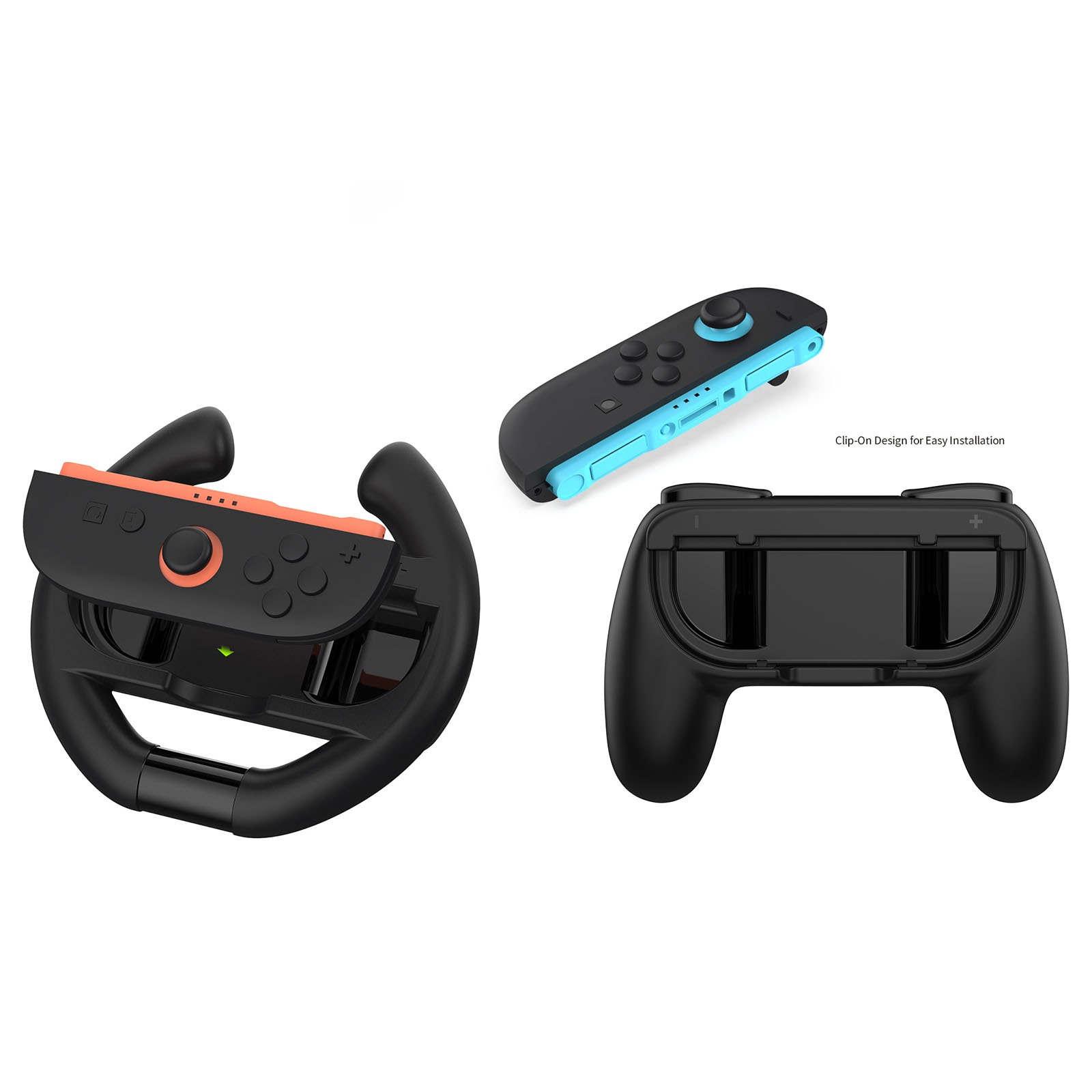 Rat og Håndkontroller til Joy-Con Nintendo Switch 2 Sort