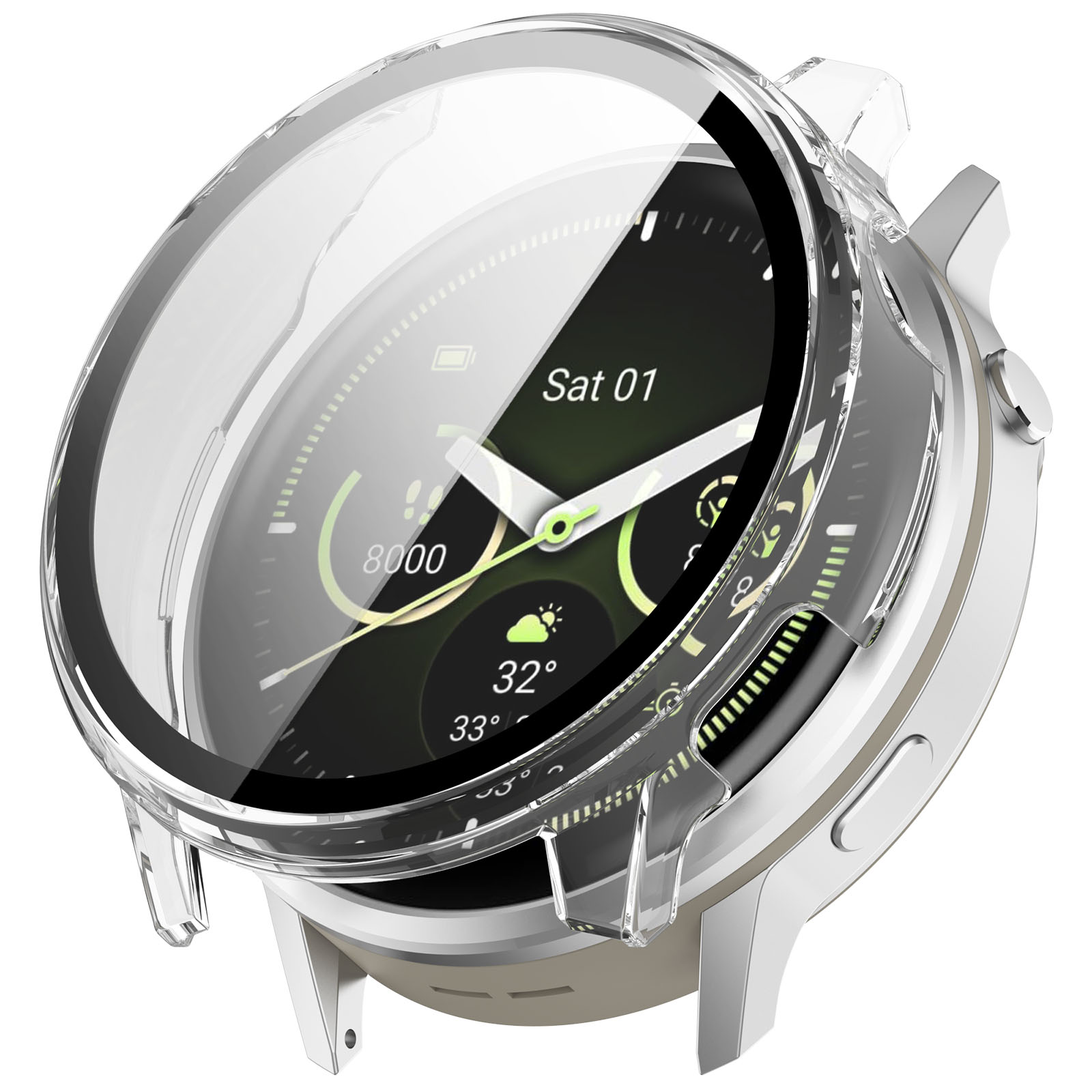 Full Cover Case Garmin Venu 4 45mm Gennemsigtig