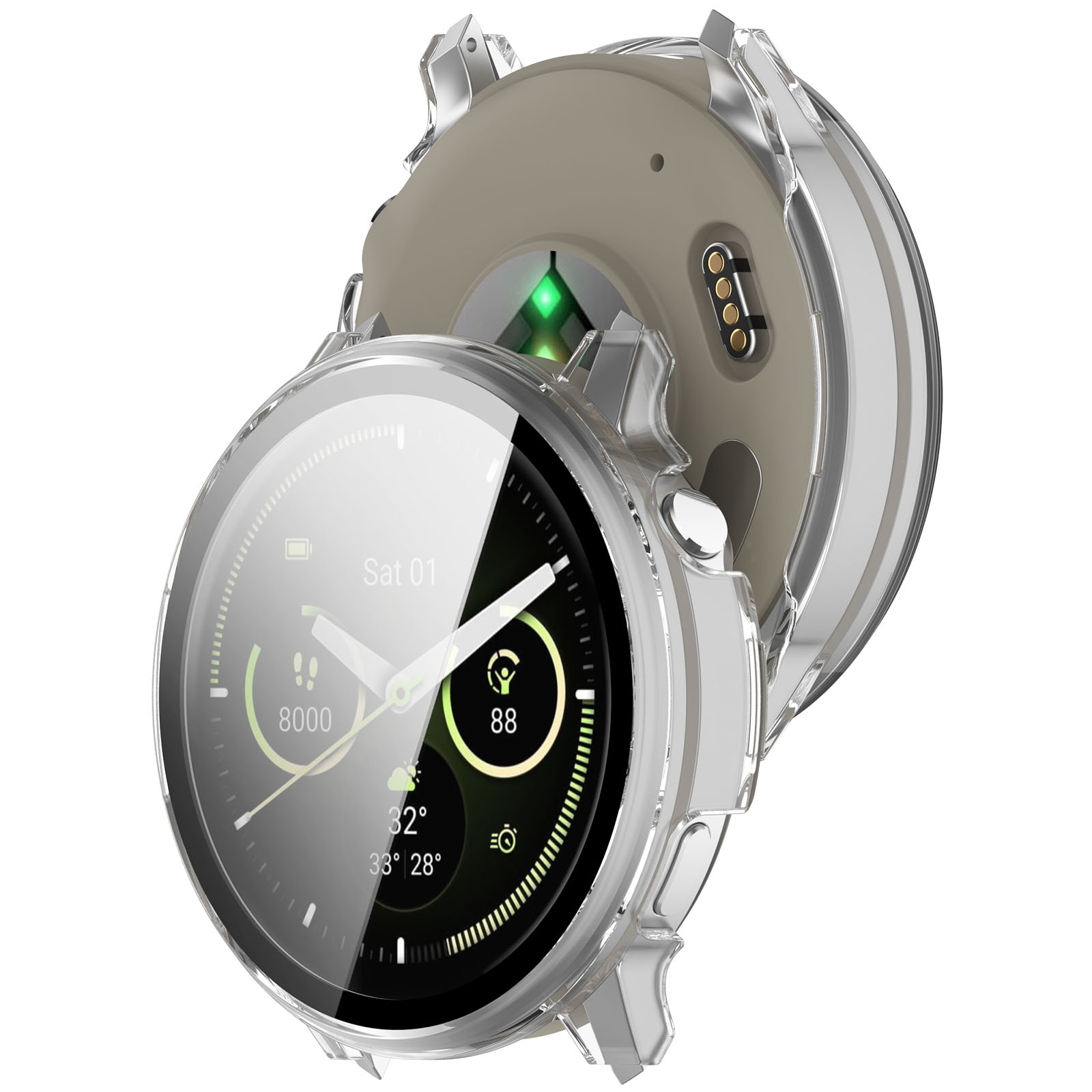 Full Cover Case Garmin Venu 4 45mm Gennemsigtig