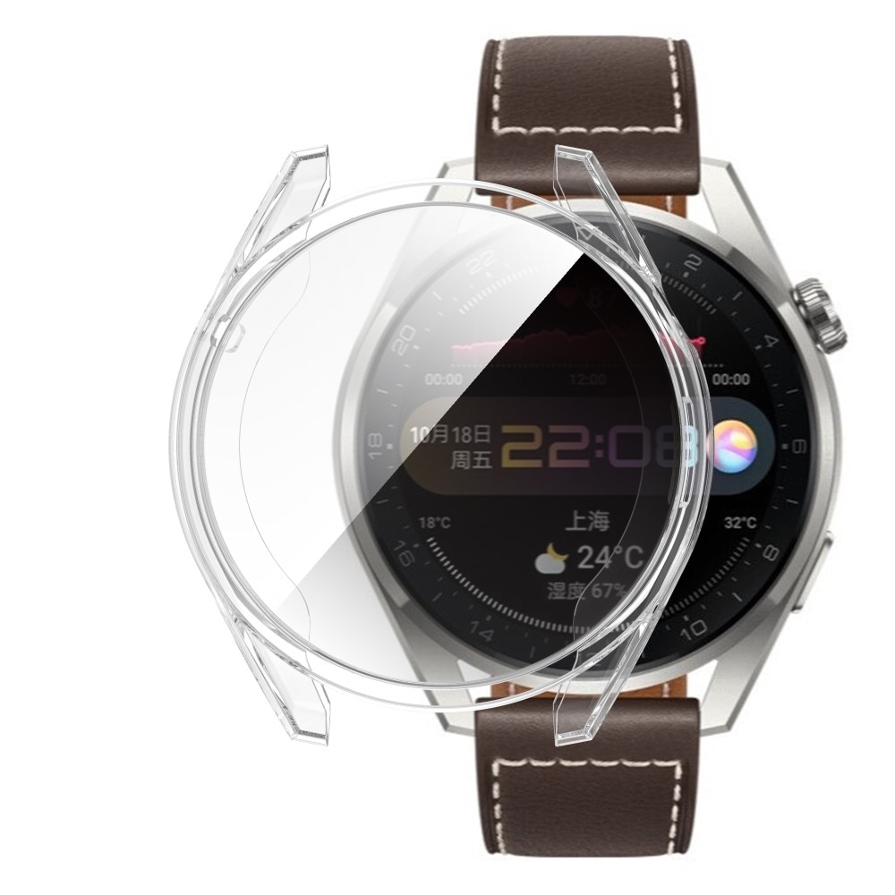Full-fit Cover Huawei Watch 3 Pro gennemsigtig