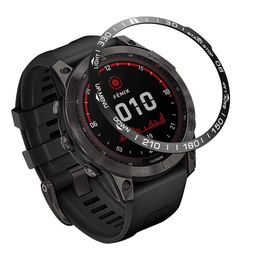 Ramme Garmin Fenix 7X Pro sort