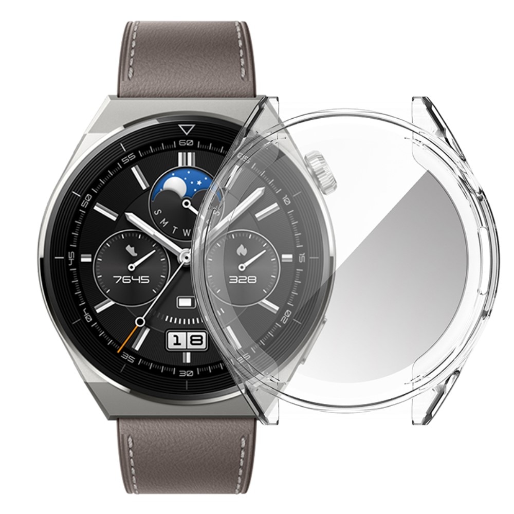 Full-fit Cover Huawei Watch GT 3 Pro gennemsigtig