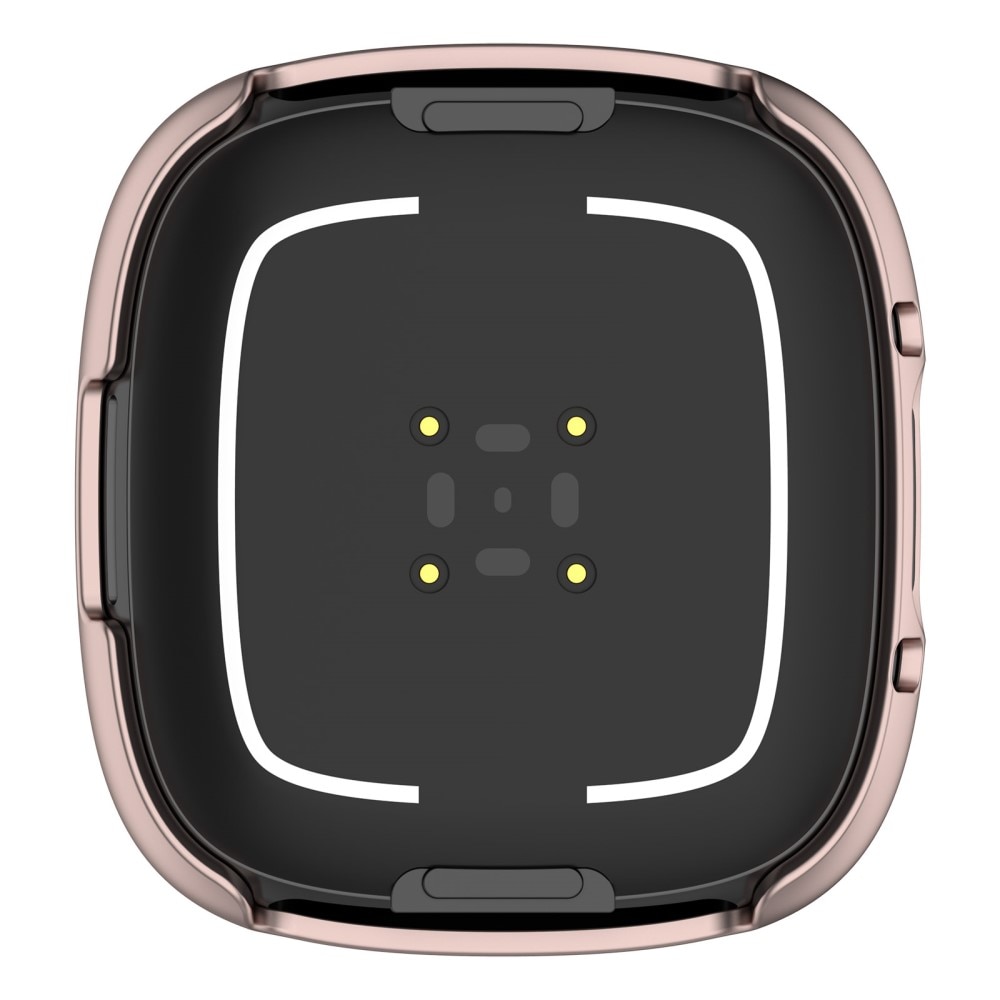 Full Cover Case Fitbit Versa 4 rose guld