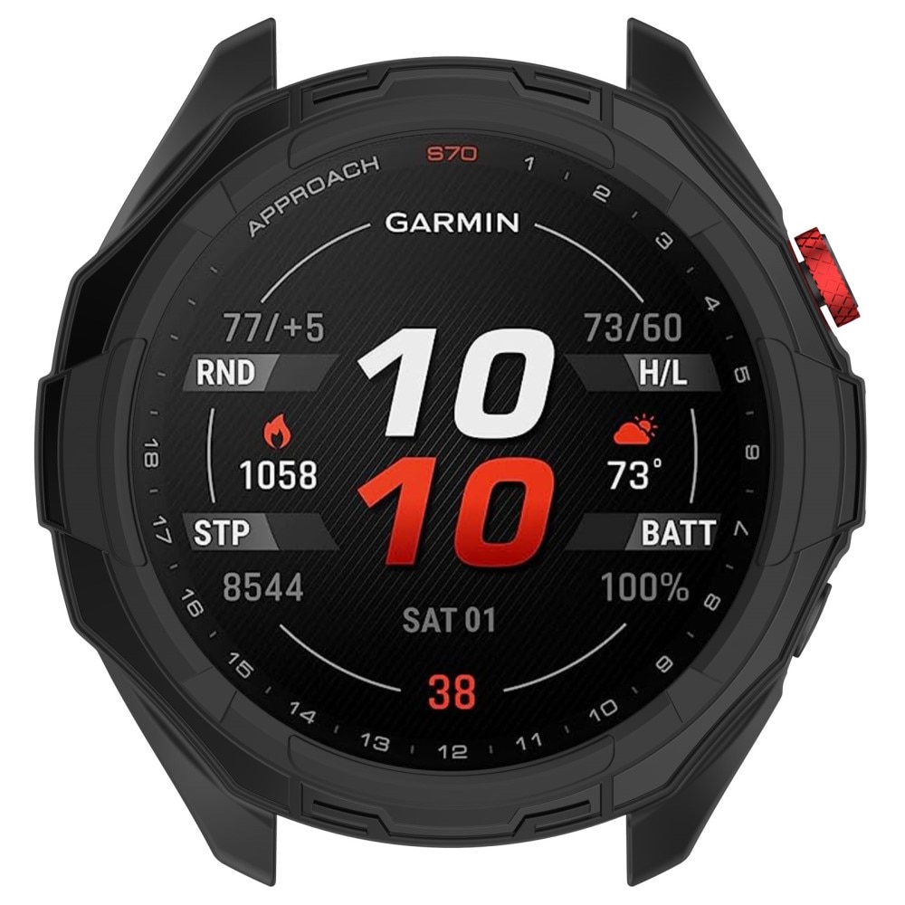 TPU Cover Garmin Approach S70 47mm sort