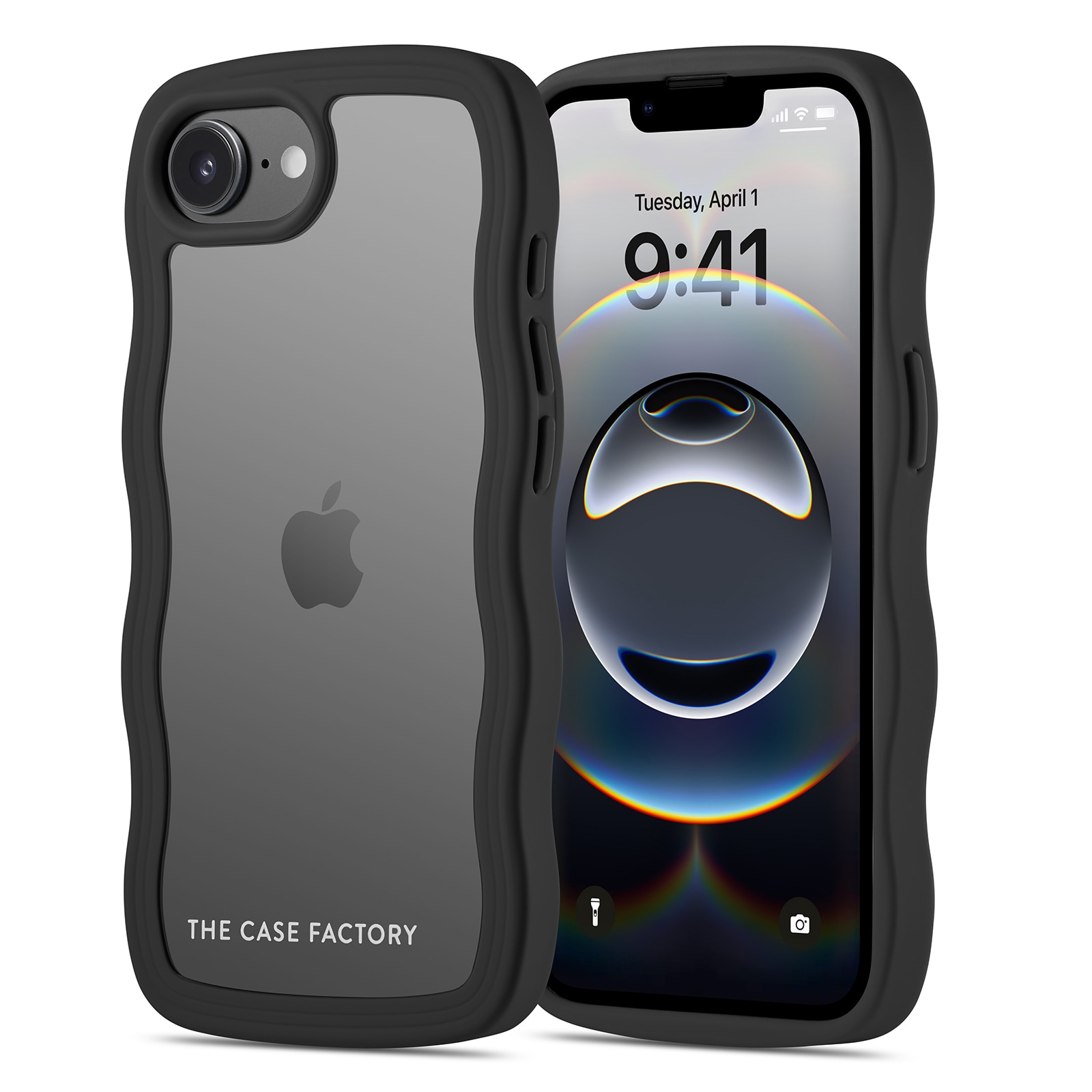 The Wave Case iPhone 16e Sort