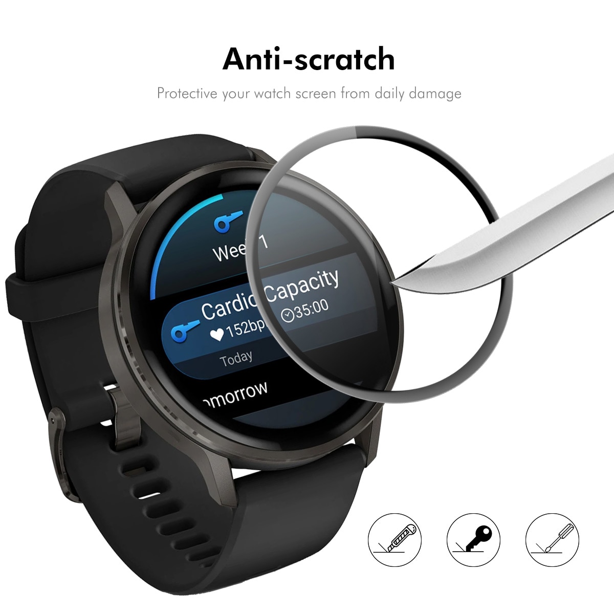 Garmin Venu 4 45mm Plexiglas Skærmbeskytter