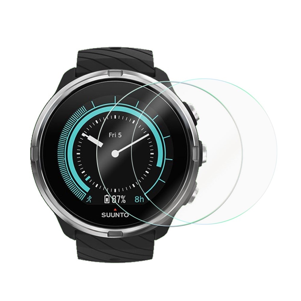 2-Pak hærdet Glas 0.3mm Skærmbeskytter Suunto 9 Baro