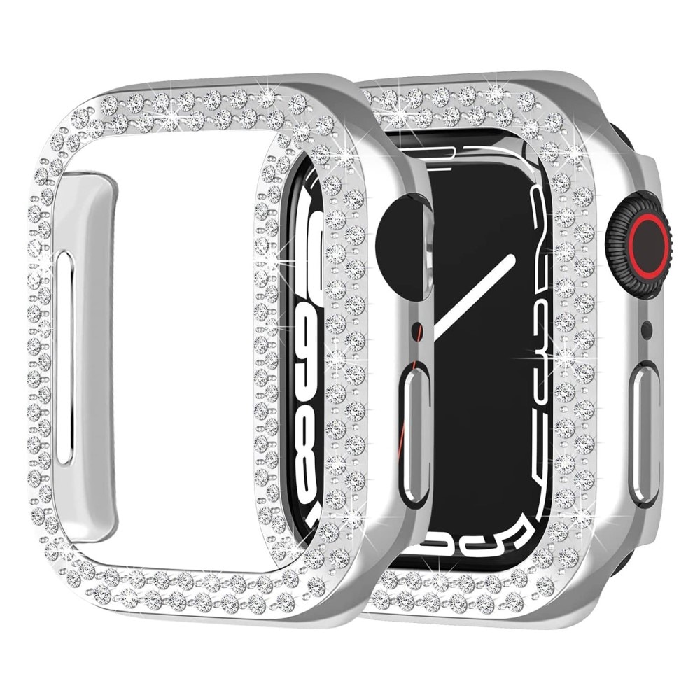 Apple Watch 44mm Rhinestone cover sølv
