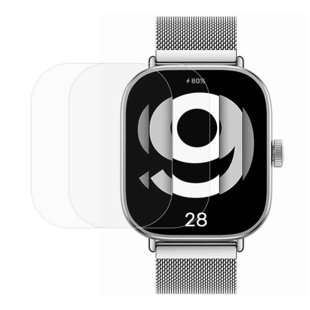 2-Pak hærdet Glas 0.3mm Skærmbeskytter Xiaomi Redmi Watch 4