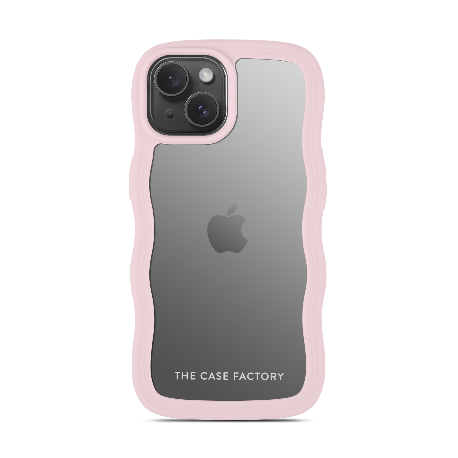 The Wave Case iPhone 15 Lyserød