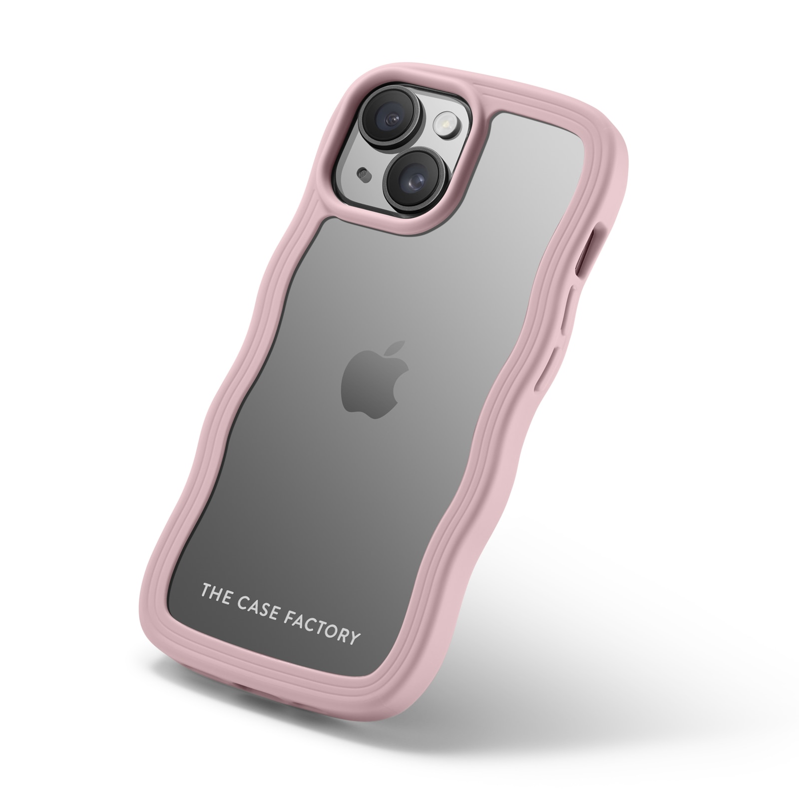 The Wave Case iPhone 15 Lyserød