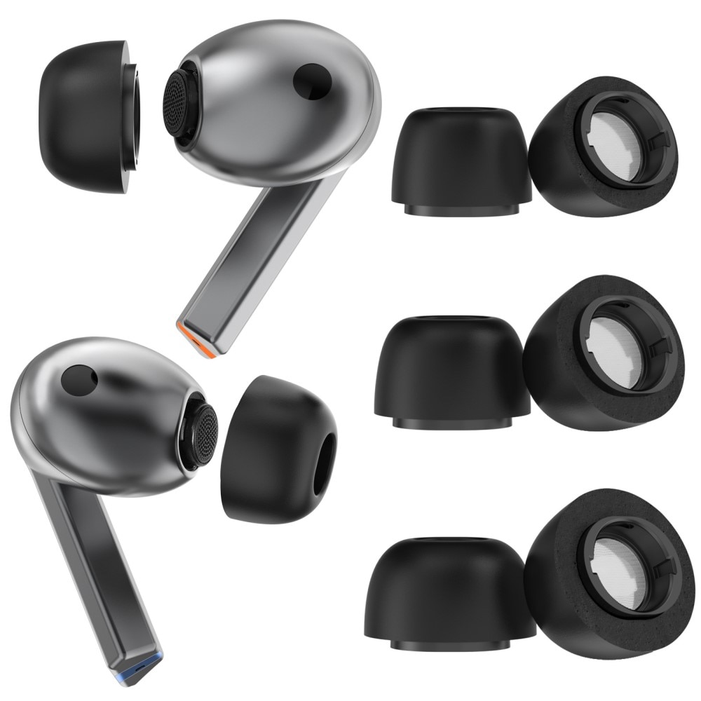 Memory Foam Ear Tips (3-pack) Samsung Galaxy Buds 3 Pro sort