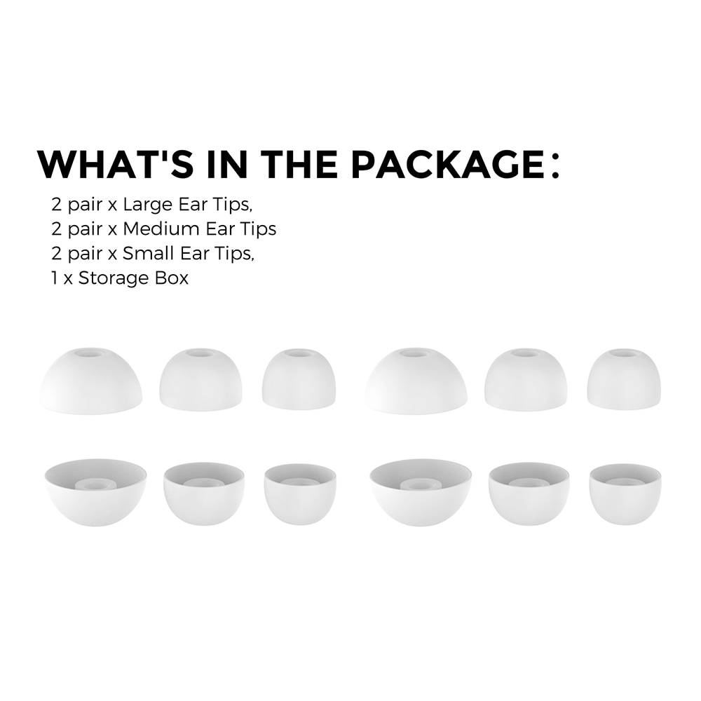 Ear Tips (3-pack) Beats Fit Pro Hvid