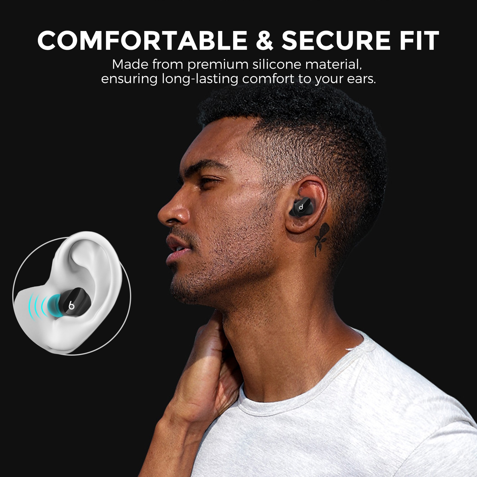 Ear Tips (3-pack) Beats Studio Buds Plus Sort