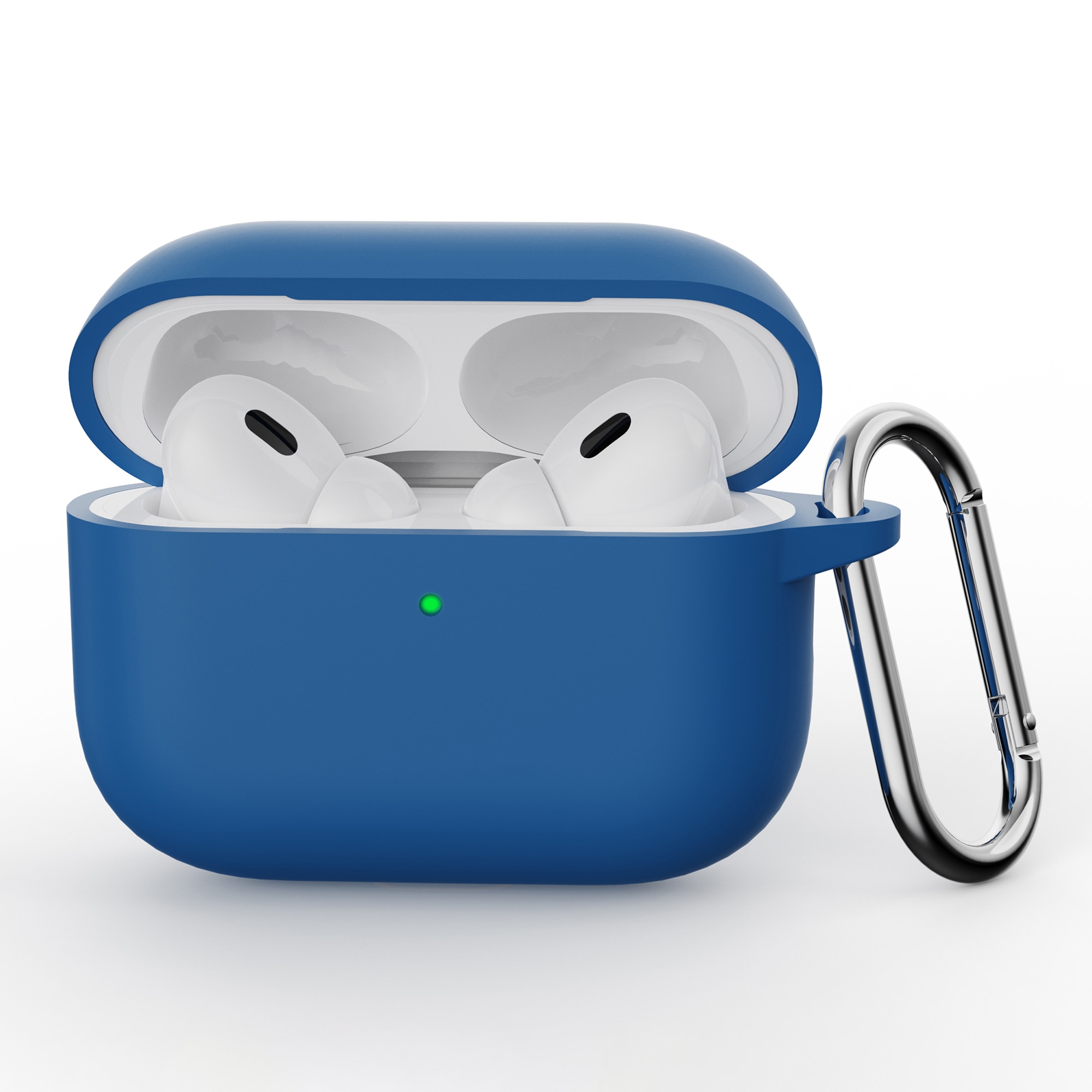 Silikonecover med karabinhage Apple AirPods Pro 3 Mørkeblå