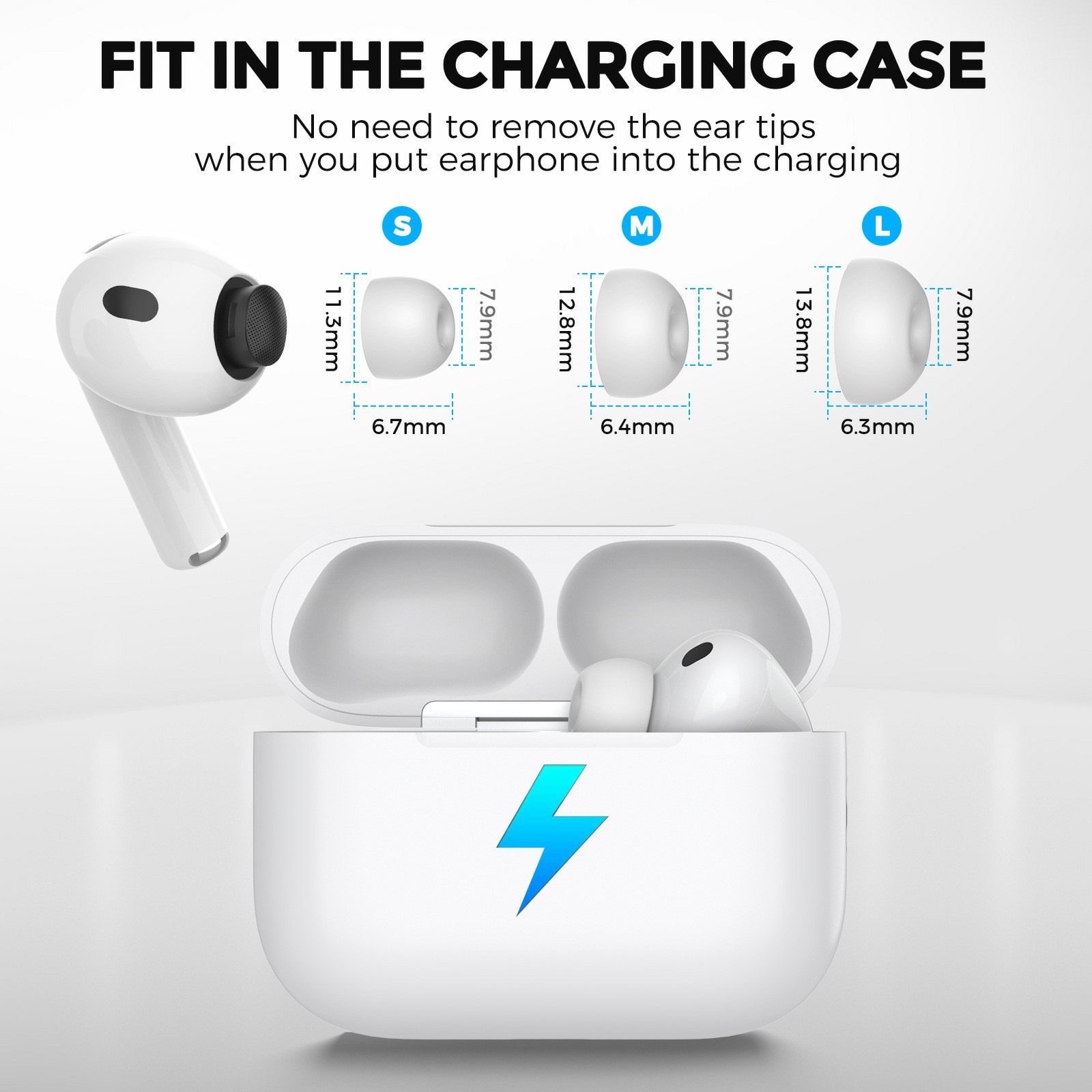 Ear Tips Apple AirPods Pro 3 Hvid (Small)