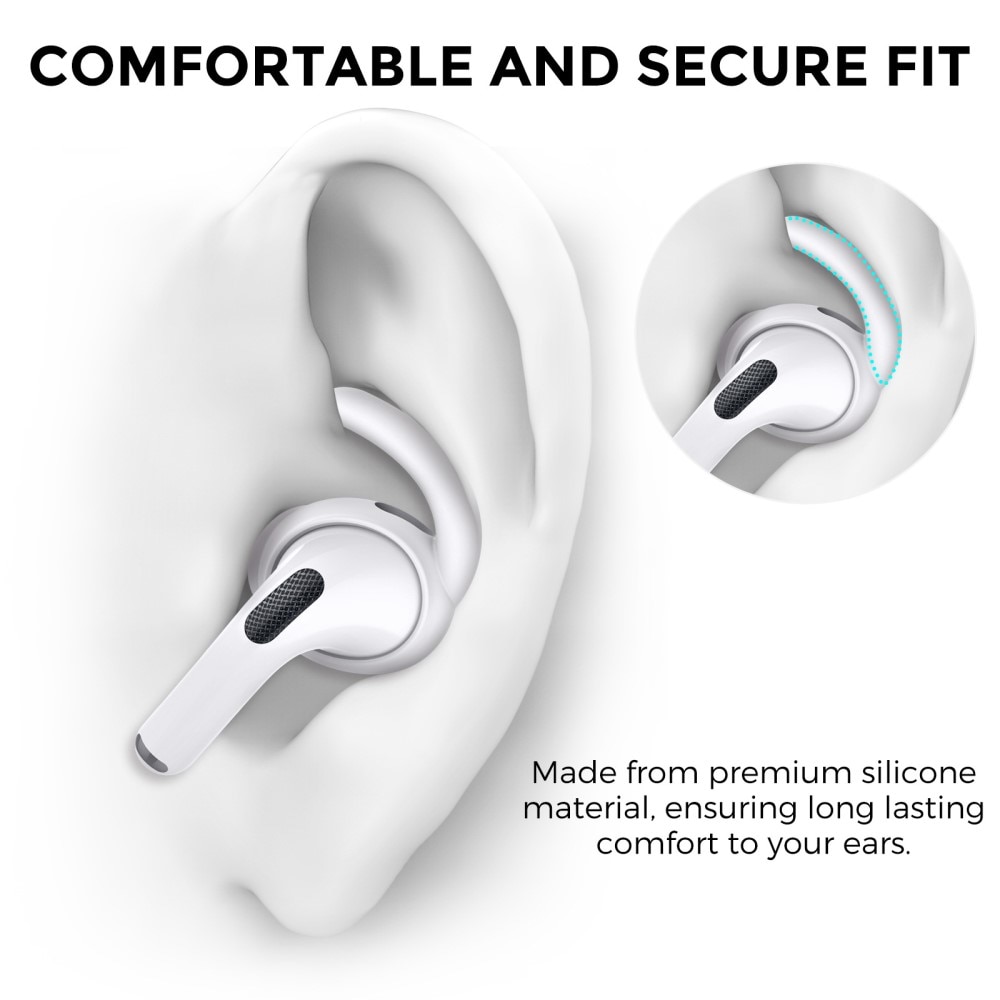 Sport Earhooks Apple AirPods Pro 2 hvid
