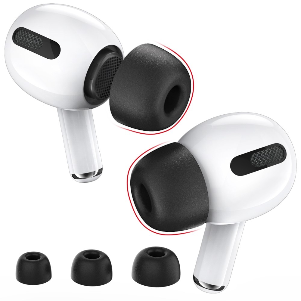 Memory Foam Ear Tips (3-pack) AirPods Pro 2 sort