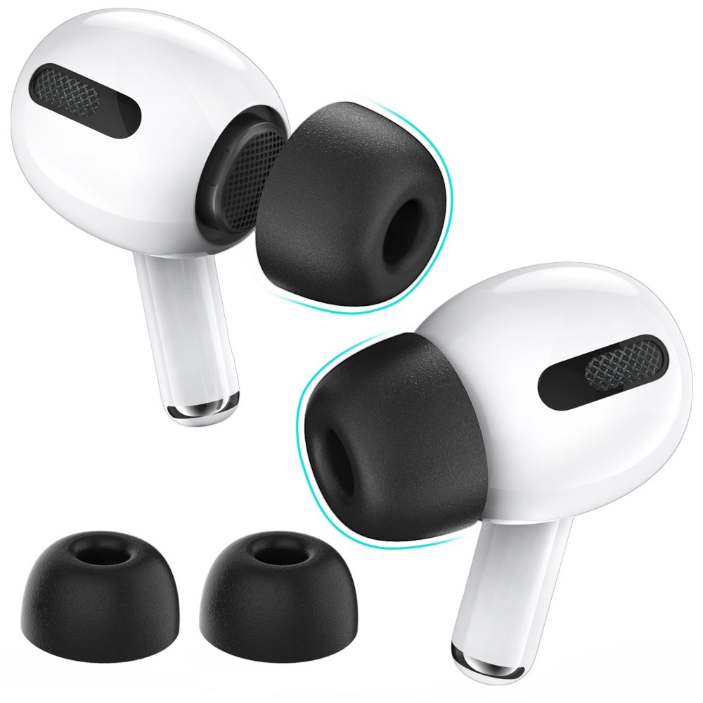 Memory Foam Ear Tips AirPods Pro sort (Medium)