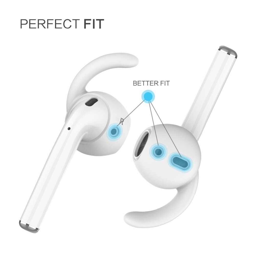 Sport Earhooks Apple AirPods hvid (Large)