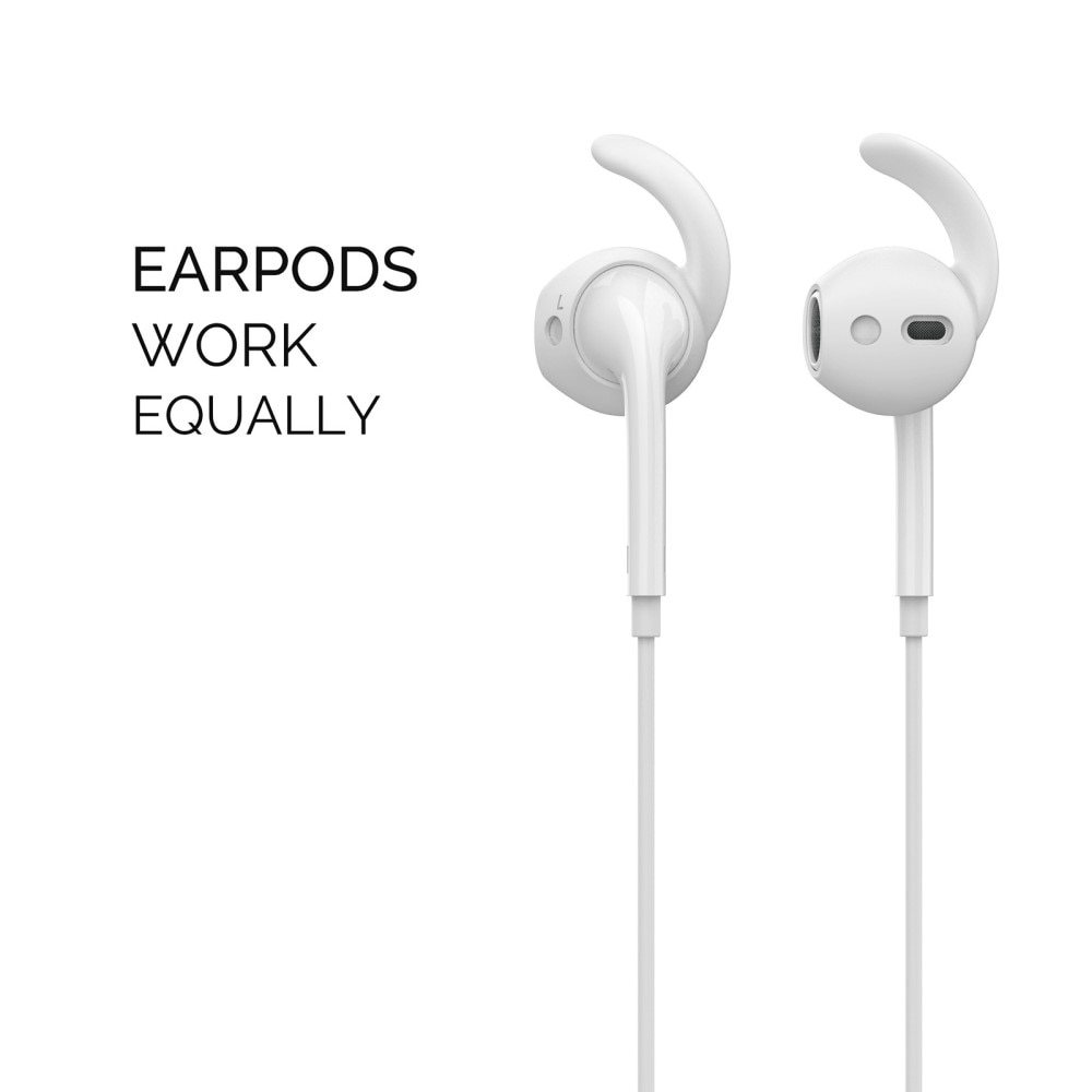 Sport Earhooks Apple AirPods hvid (Large)