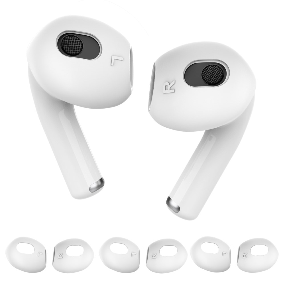 Earpads Silikone (3-pack) Apple AirPods 3 hvid