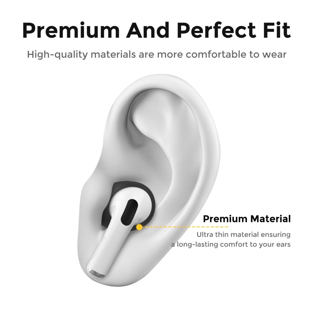 Earpads Silikone (3-pack) Apple AirPods Pro 2 sort