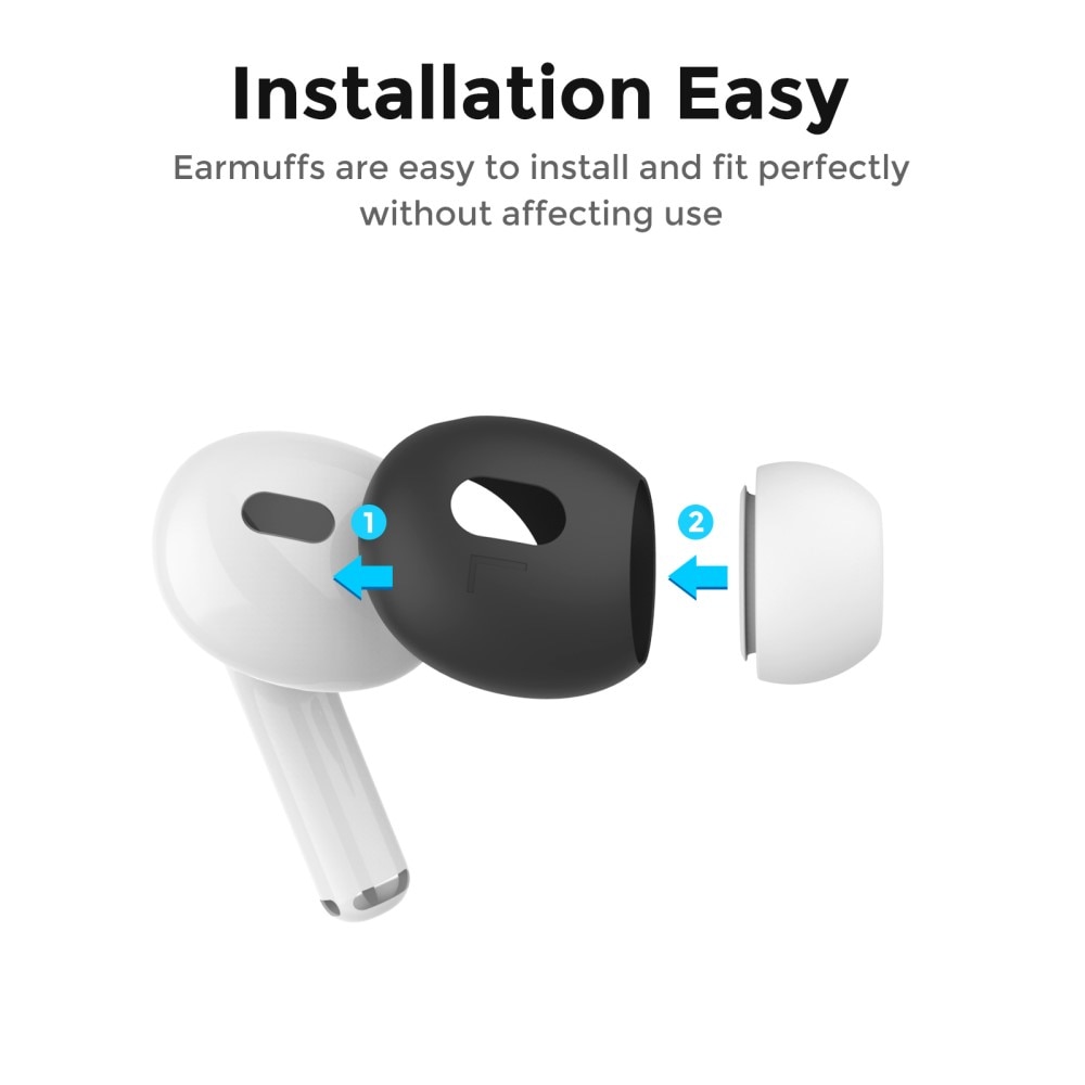 Earpads Silikone (3-pack) Apple AirPods Pro 2 sort