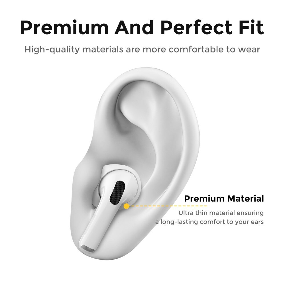 Earpads Silikone (3-pack) Apple AirPods Pro 2 hvid