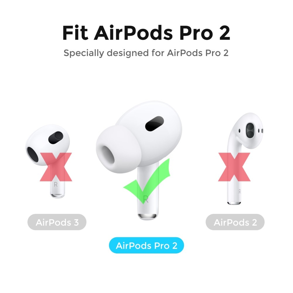 Earpads Silikone (3-pack) Apple AirPods Pro 2 hvid