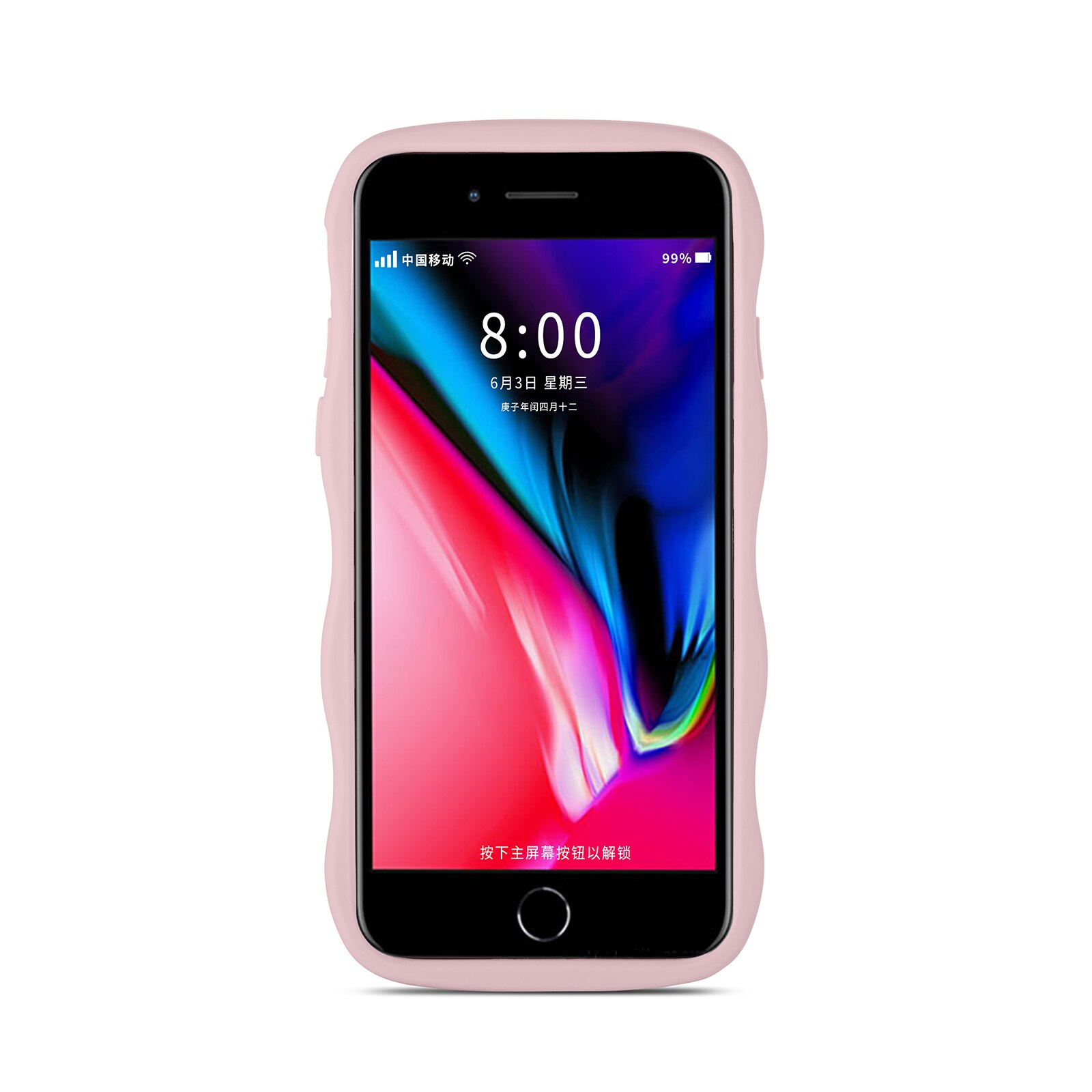 The Wave Case iPhone SE 2020 Lyserød