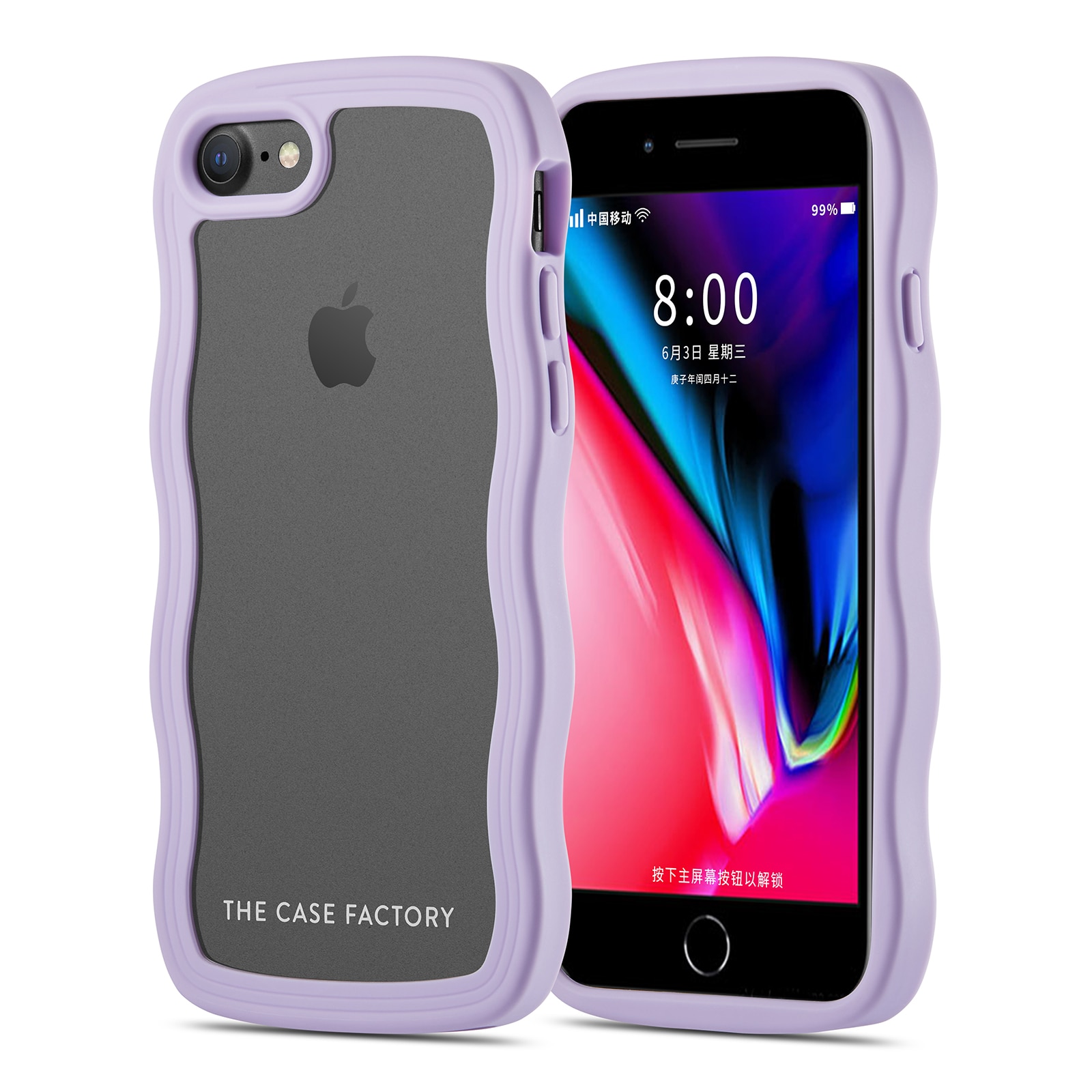 The Wave Case iPhone SE 2020 Lilla
