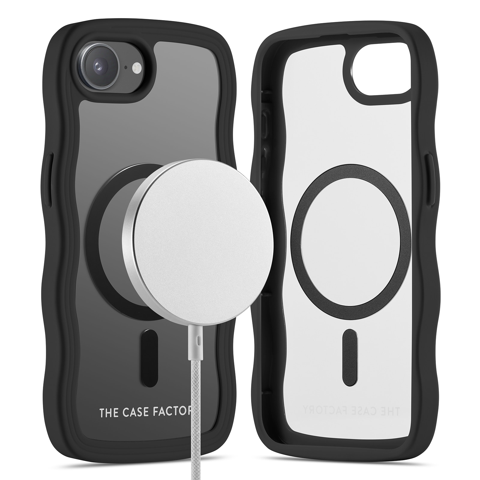 The Wave Mag Case iPhone 16e Sort