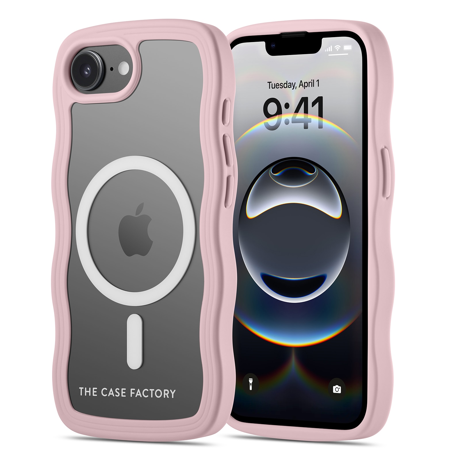 The Wave Mag Case iPhone 16e Lyserød
